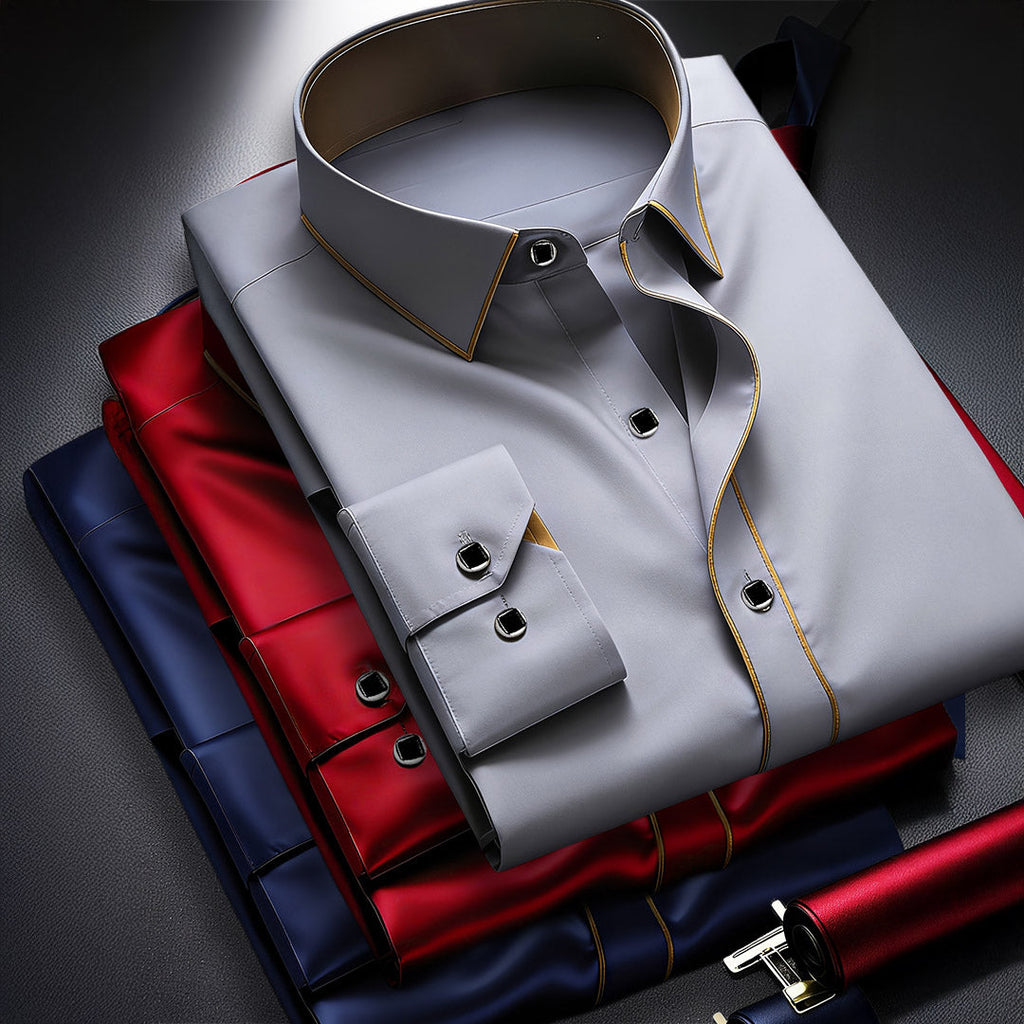 Premium Patchwork Business Shirt