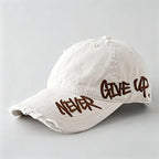 Distressed Denim Baseball Cap