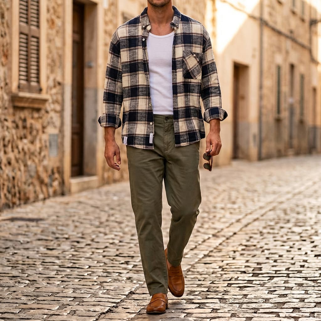 Roman Plaid Shirt