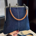 Vintage Denim Shoulder Bag