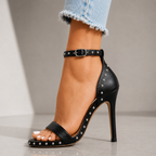 Elegant Rivet Ankle Sandals