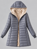 Hooded Zipper Parka Cardigan