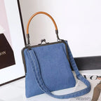 Vintage Denim Shoulder Bag