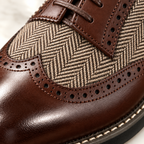 Split Leather Oxford Shoes