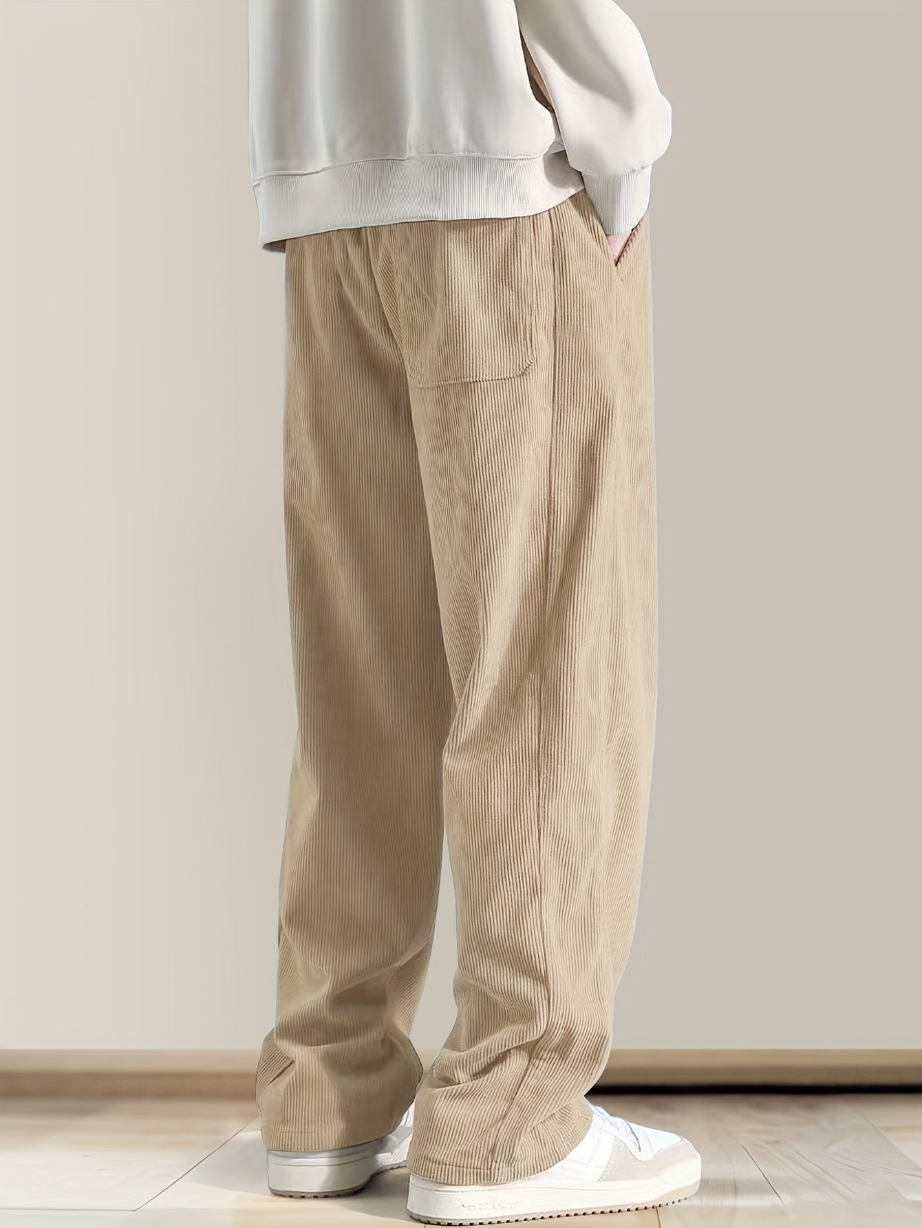 Corduroy Pants Drawstring Waist
