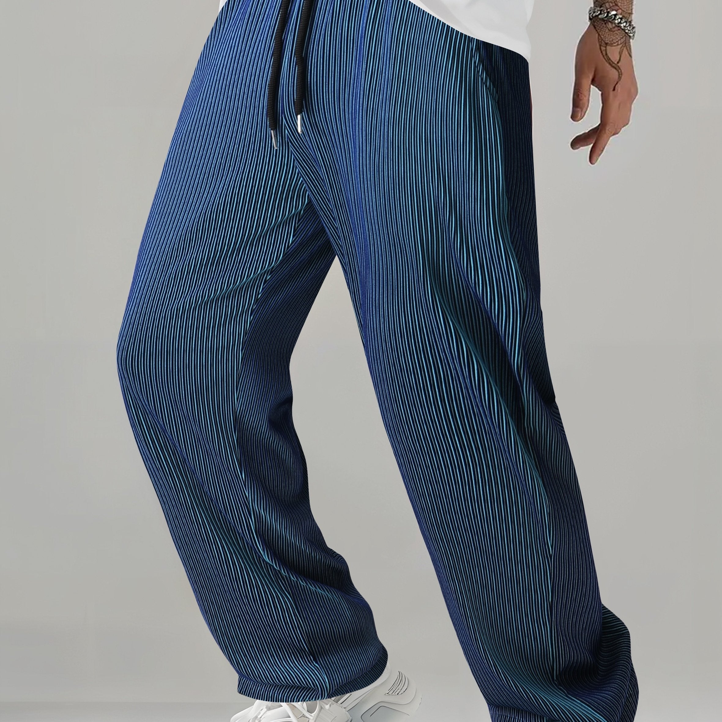 Gradient Straight-Leg Pants