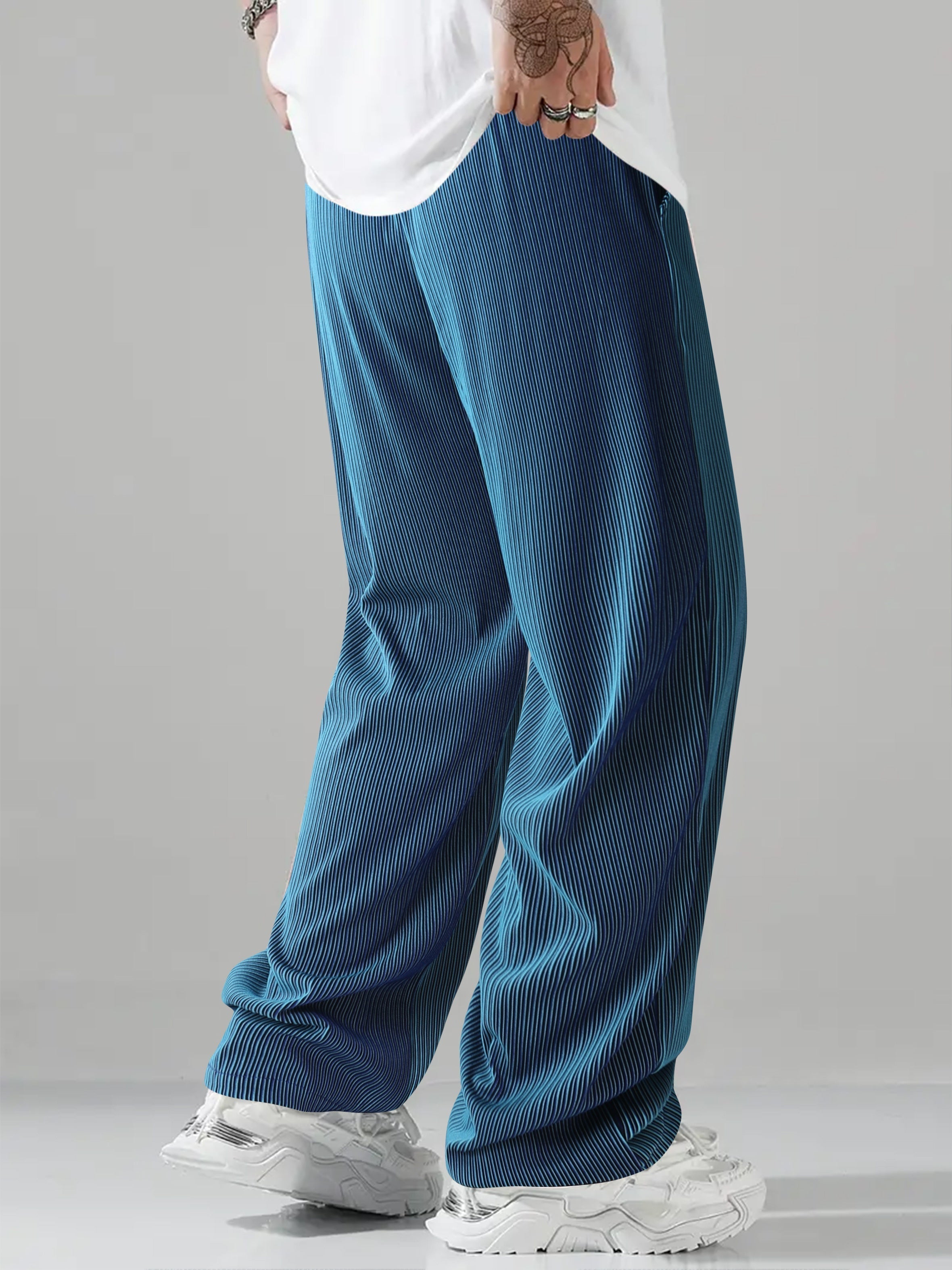 Gradient Straight-Leg Pants