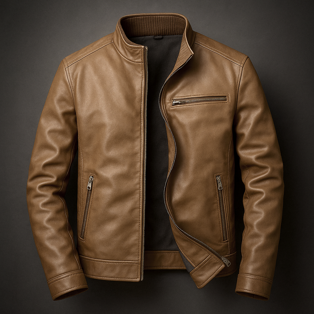 Stand Collar Full-Zip Jacket