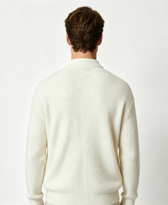 Corduroy Zip-Up Cardigan