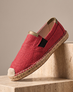 Handcrafted Canvas Espadrille Loafers