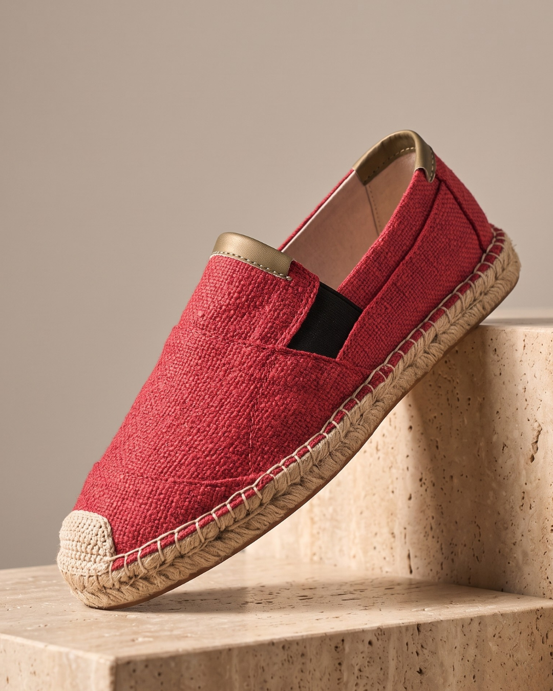 Handcrafted Canvas Espadrille Loafers