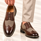 Split Leather Oxford Shoes