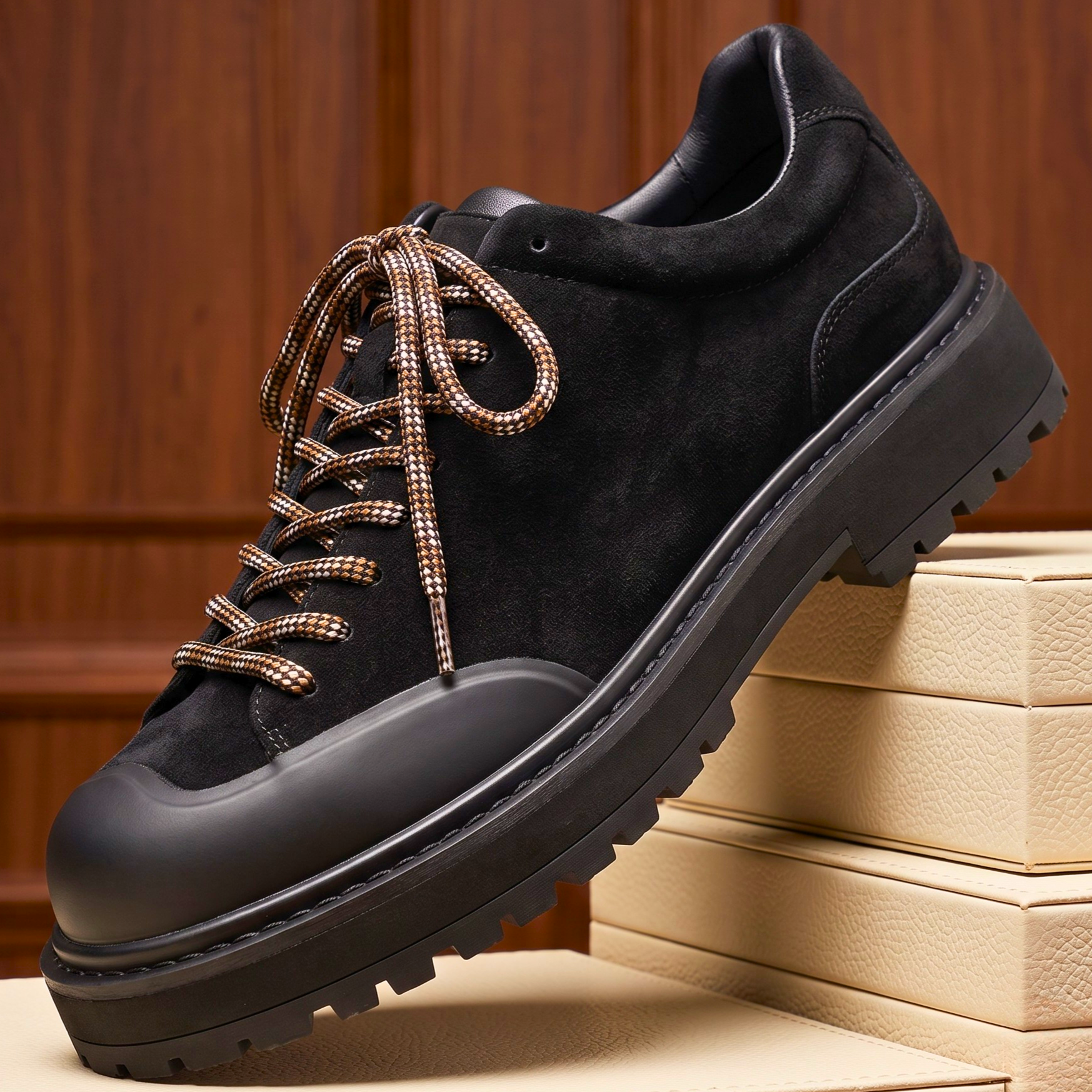 Vintage Thick Sole Leather Shoes
