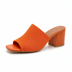 Square Heel Slide Sandals