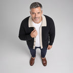 Turn-Down Collar Cardigan
