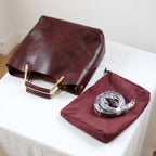 Leather Retro Bucket Bag