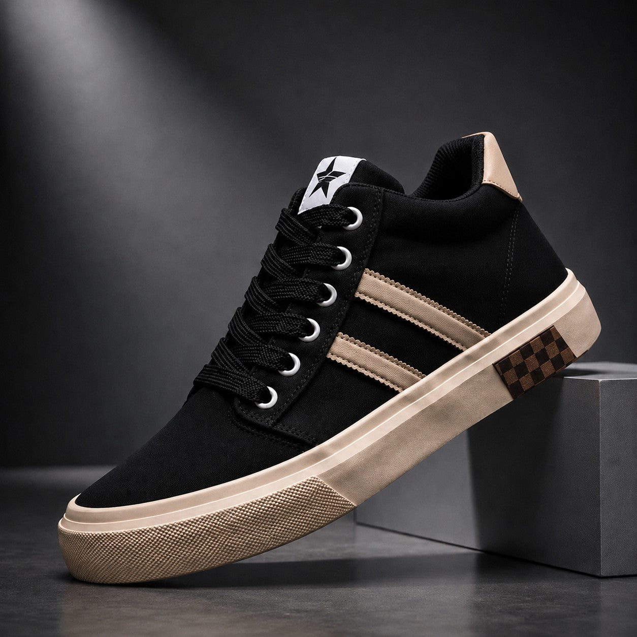 Men's High-Top Canvas Sneakers