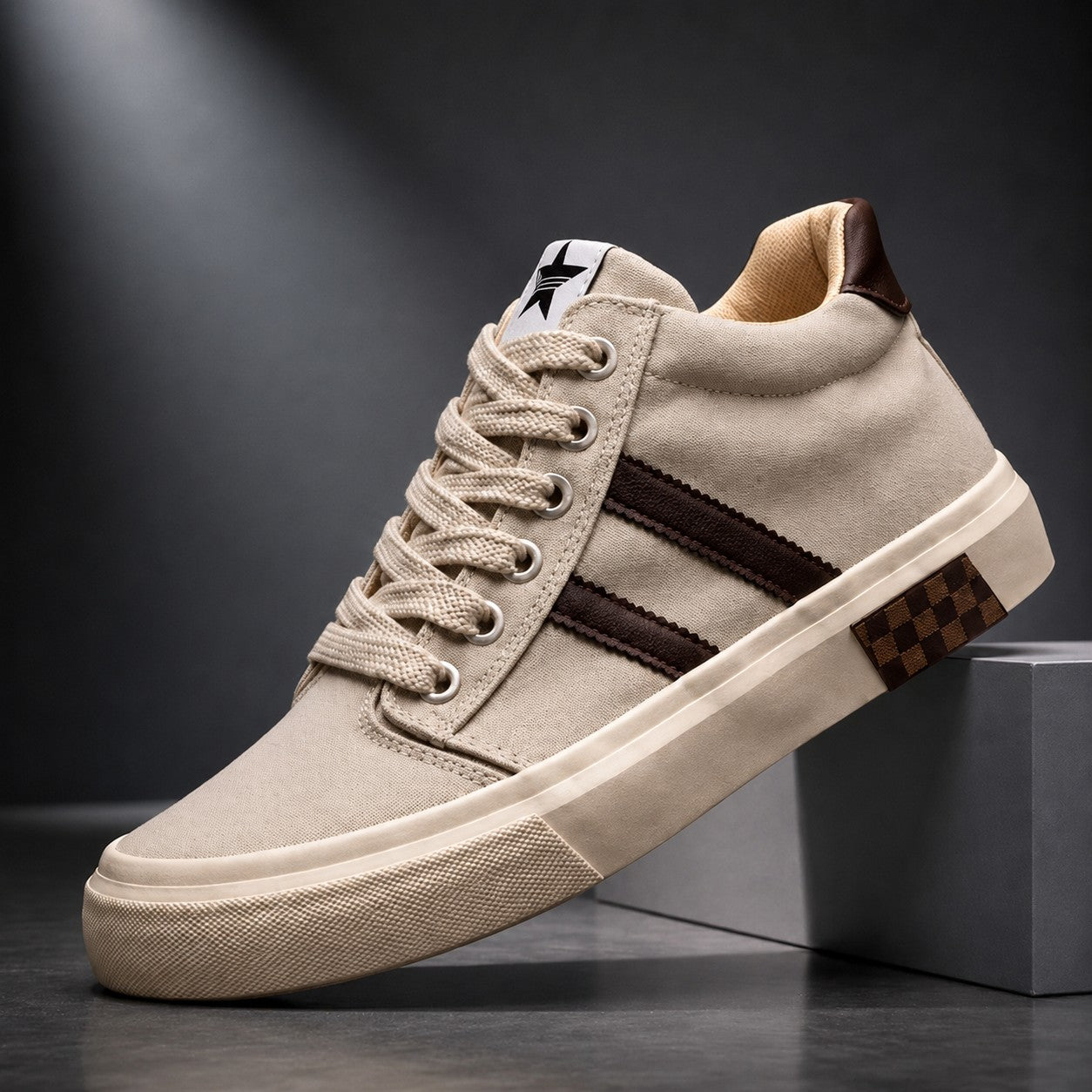 Men's High-Top Canvas Sneakers