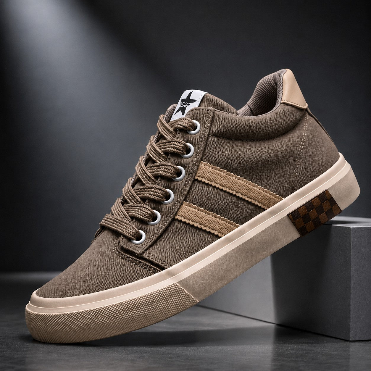 Men's High-Top Canvas Sneakers