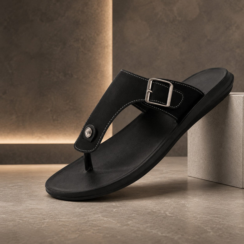 Belt Buckle Flip Sandals