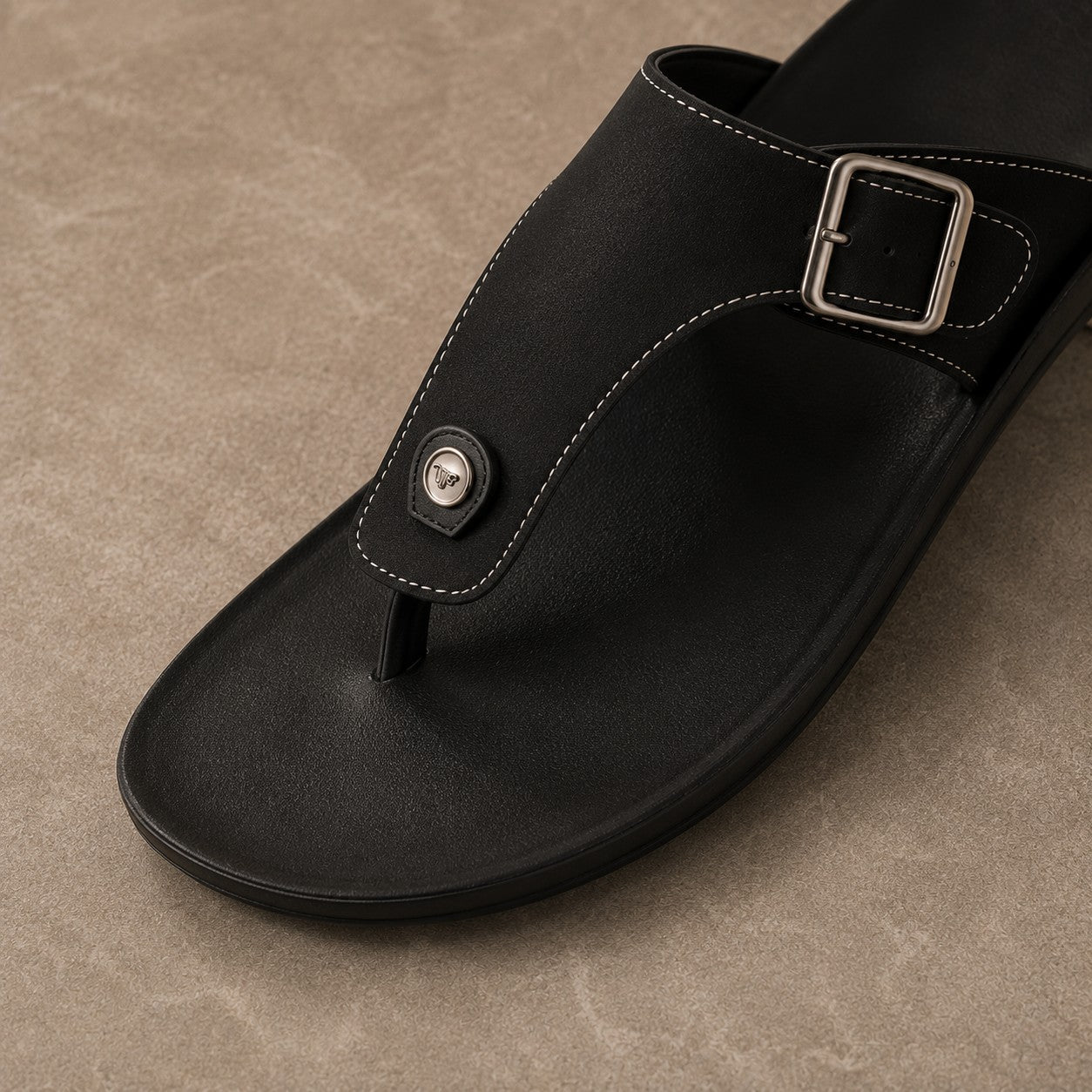 Belt Buckle Flip Sandals