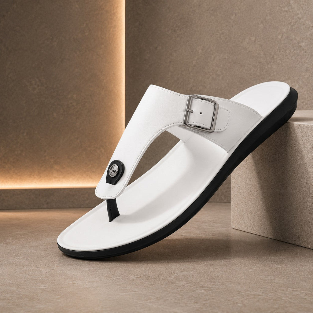Belt Buckle Flip Sandals