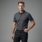 Waffle Textured Silky Polo