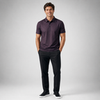 Waffle Textured Silky Polo