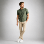 Waffle Textured Silky Polo