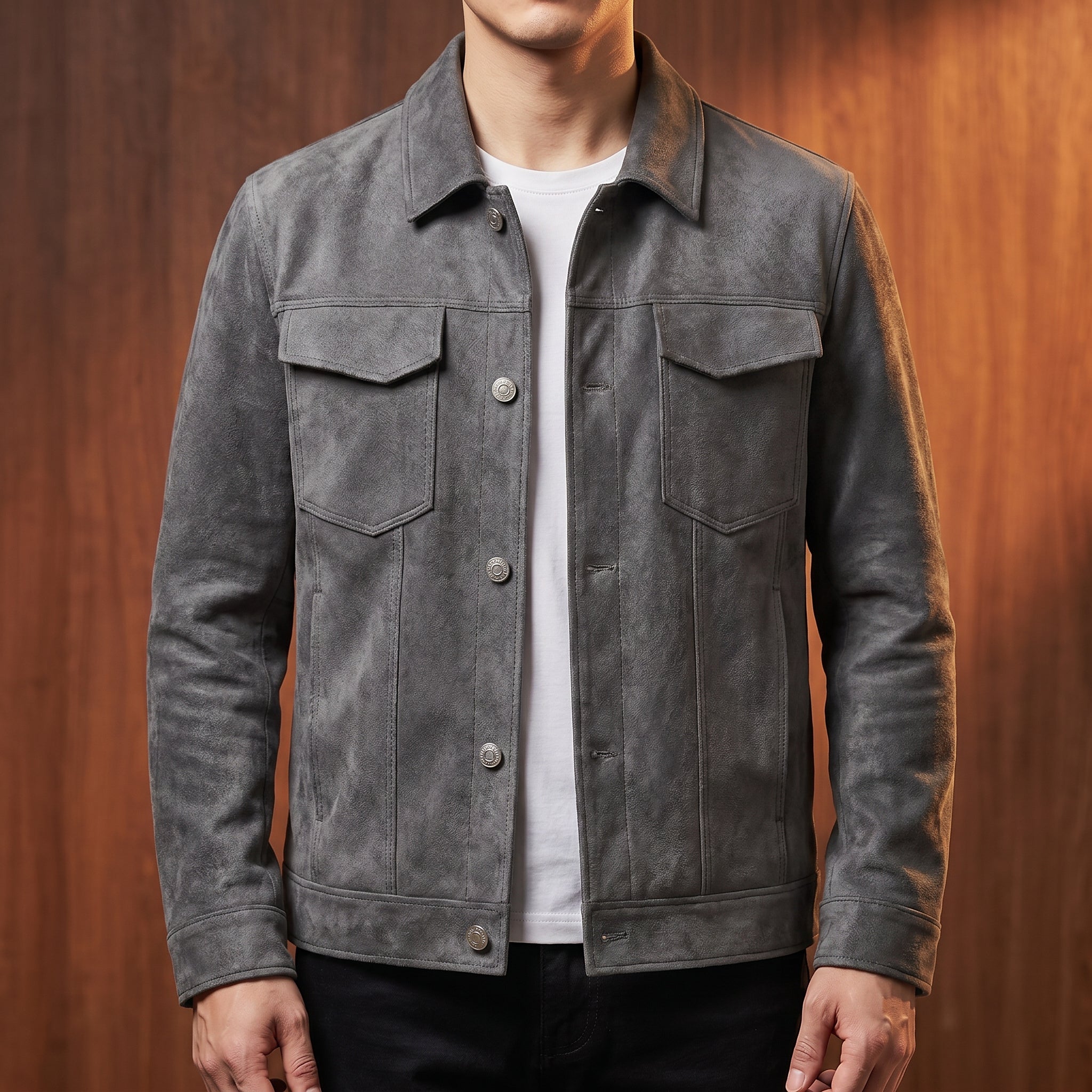 Classic Turn-Down Collar Knit