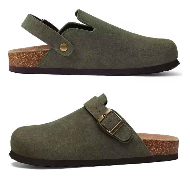 Premium Suede Cork Footbed