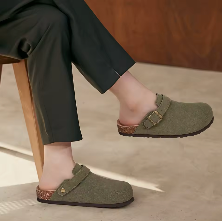 Premium Suede Cork Footbed