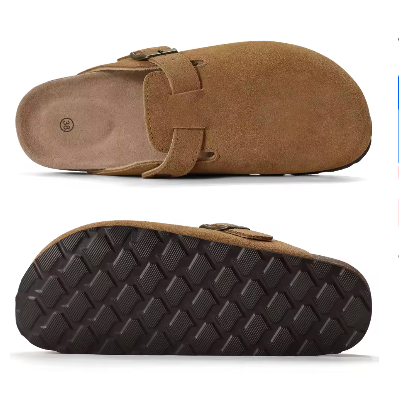 Premium Suede Cork Footbed