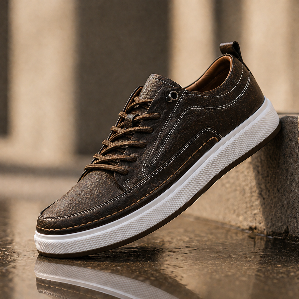 Leather Casual Oxford Sneakers