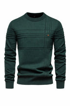 Striped Cotton Crewneck Sweater