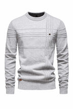 Striped Cotton Crewneck Sweater