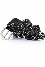 Vintage Star Rivet Leather Belt