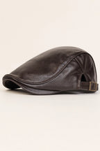 Men’s Leather Newsboy Cap