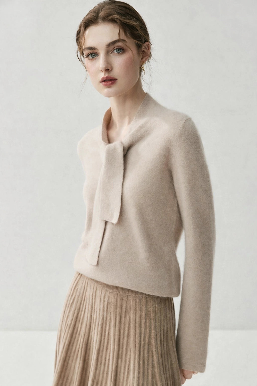 Ribbon Cashmere Sweater