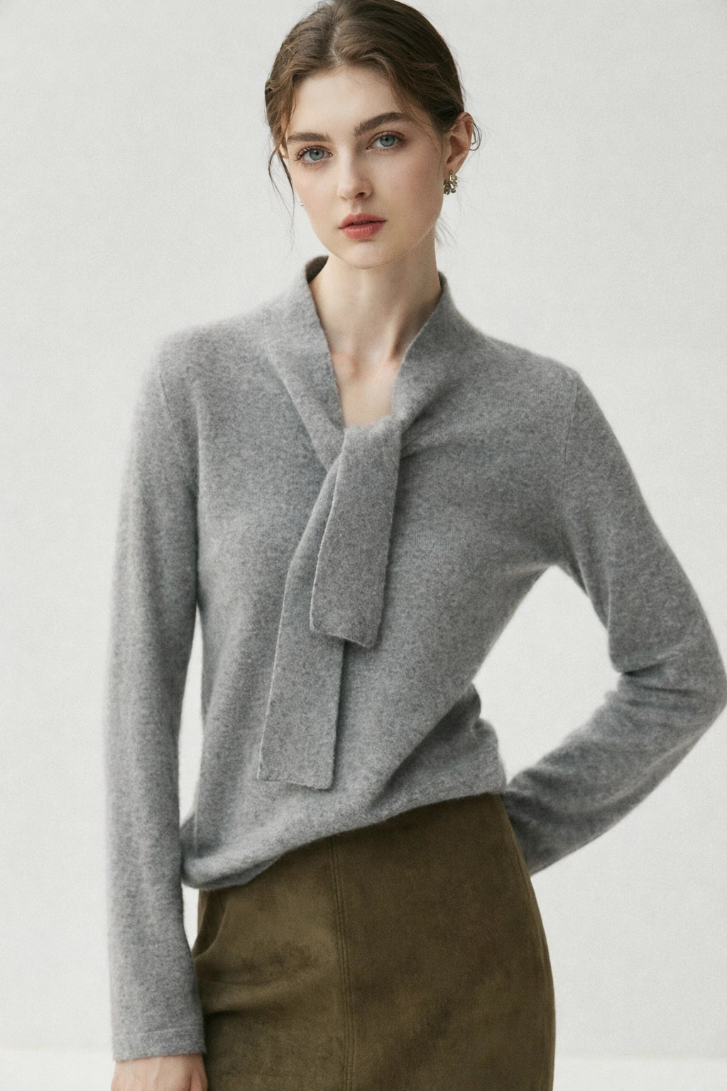 Ribbon Cashmere Sweater