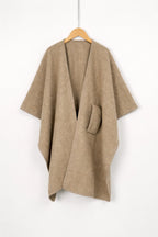 Elegant Knit Shawl Cape