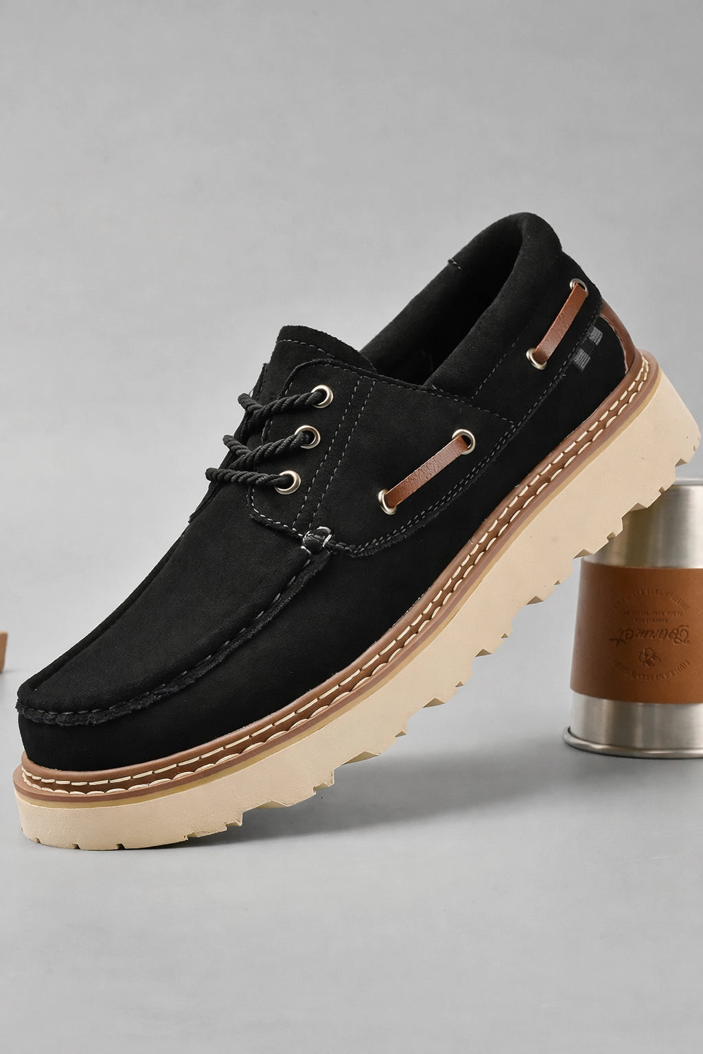 Refined Leather Moccasins