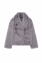 Cropped Faux Fur Jacket
