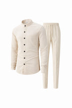 Waffle Knit Casual Suit