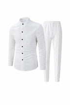 Waffle Knit Casual Suit