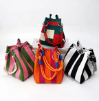 Retro Knit Bucket Handbag