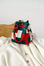 Retro Knit Bucket Handbag