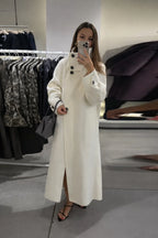 Elegant Stand Collar Overcoat