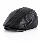 Leather Ivy Flat Cap