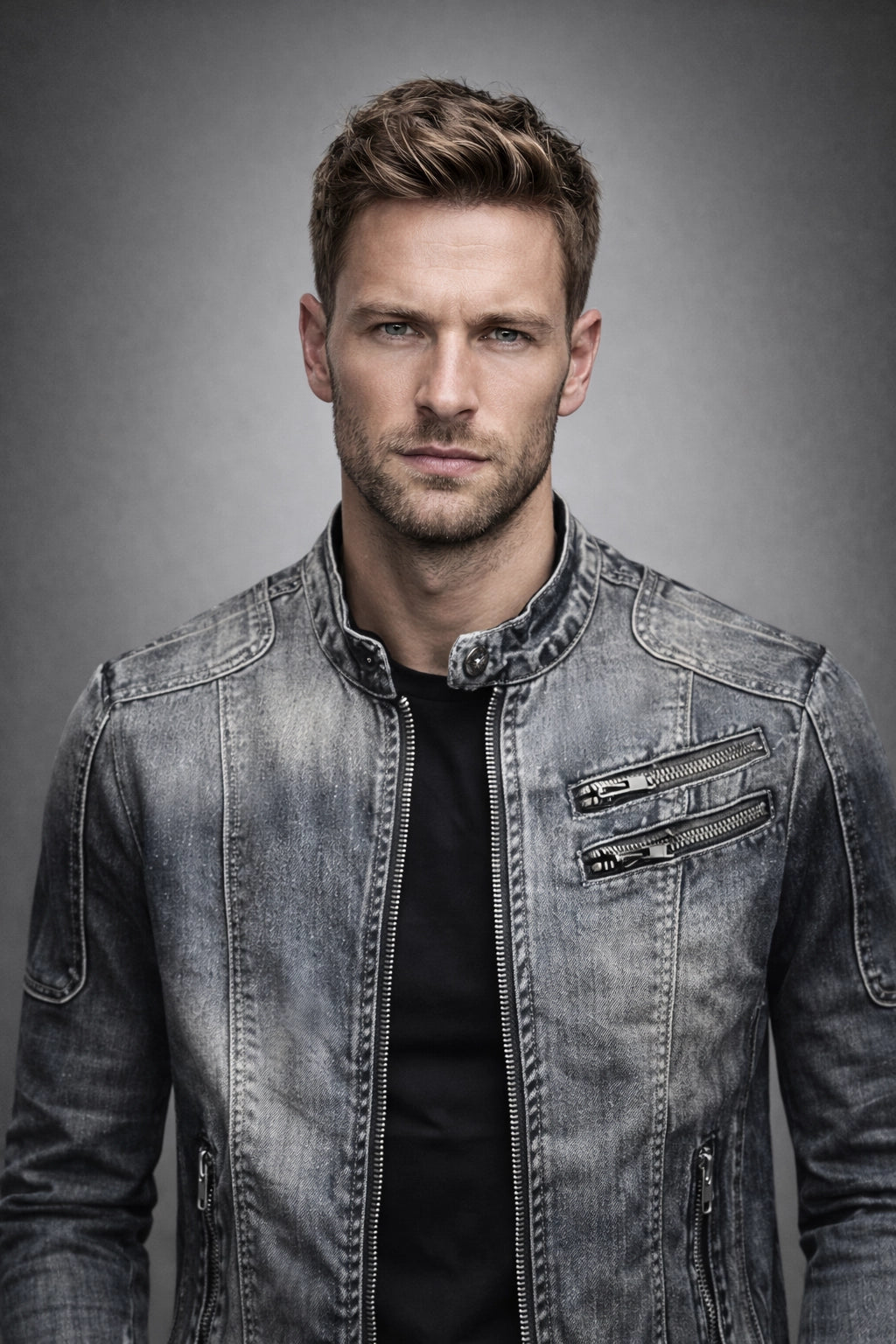 Ryder Denim Moto Jacket